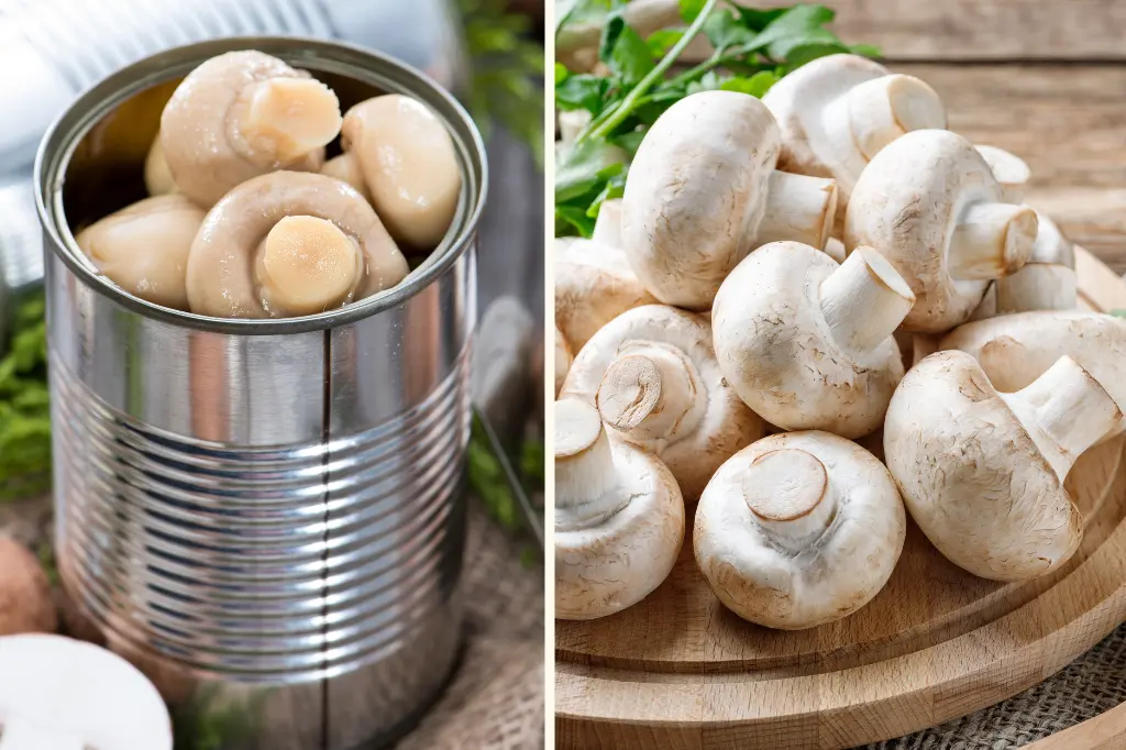 consuming canned and raw mushrooms in keto diet